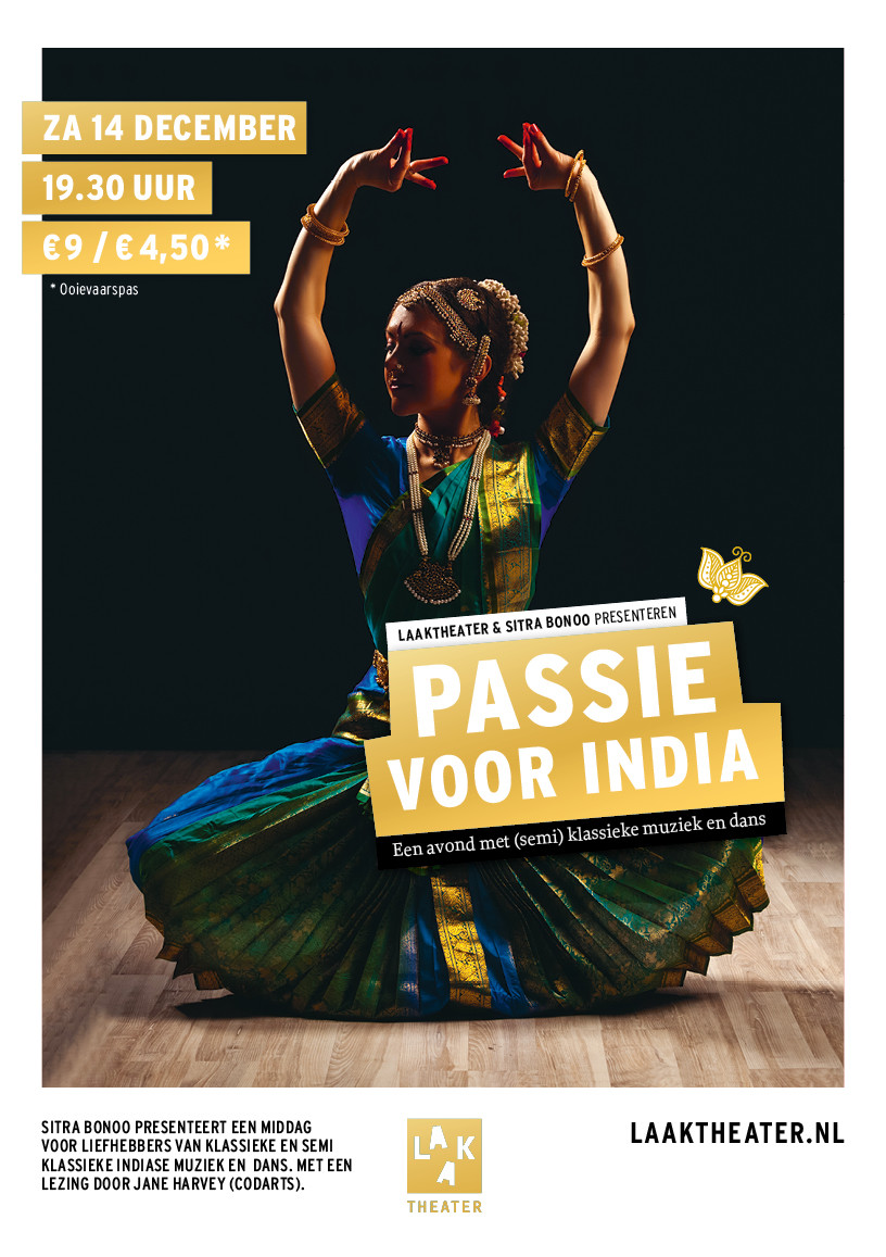 Affiche van Passie voor India in het Laaktheater